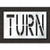 Pavement Stencil, Turn, 24 in - STL-116-72419