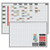 24"x36" Magnetic Planning Schedule Dry Erase Board Kit, Aluminum Frame, Board Color: White - OB-3648B