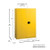 Flammable Liquid Safety Cabinet, Yellow - YPI4510X