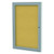 Enclosed Cork Bulletin Board 36x36", 1 Door - PA13636K