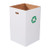 Trash Can, White, 200#/ECT-32 Corrugated - CRR40R