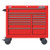Velocity Rolling Tool Cabinet, 14 Drawer, Red, Steel, 42 in W x 22-1/2 in D x 38-1/2 in H - JSTV4239RD14RD