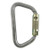 Carabiner, Auto-Lock, Steel, Silver - HWSTEELAL