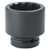 1 in Drive Impact Socket 1 3/8 in Size, Standard Socket, black oxide - J10022T