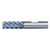 5-Flute Carbide HIgh-Perf Square Single End Mill for Steel CTD CEM-EMS-5 Bright 7/16x7/16x9/16x2-1/2 - C60437