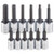 1/4 in, 3/8 in Drive Socket Bit Set, SAE, 7 pcs - J4770-12