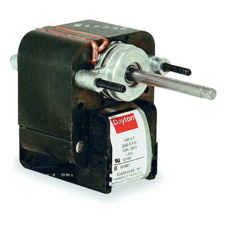 C-Frame Motor, Shaded Pole, Ball, 2 In. L - 4M078E