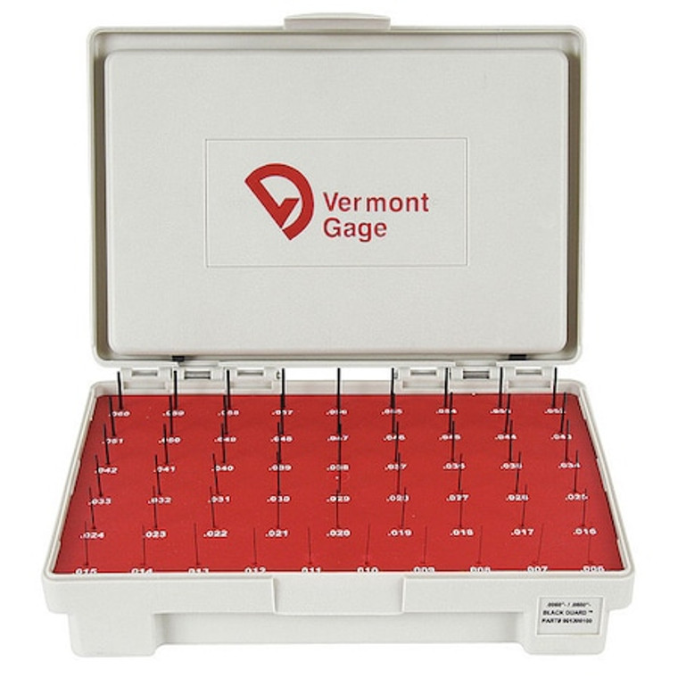 Pin Gage Set, Plus, 0.20-1.28mm, Black - 902100100