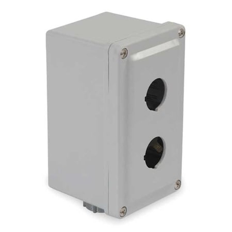 Pushbutton Enclosure, 30mm, 2 Hole, Plastic - 9001SKY2