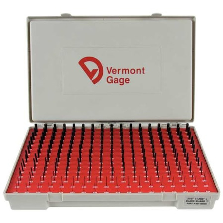 Pin Gage Set, Plus, 0.011-0.250 In, Black - 901100300