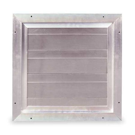 Damper, Backdraft, Wall Mount, 27-3/4 In Sq - 5NKN6