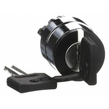 Non-Illum Selector Swtch, 22mm, 2 Pos, Keyd - ZB4BG4