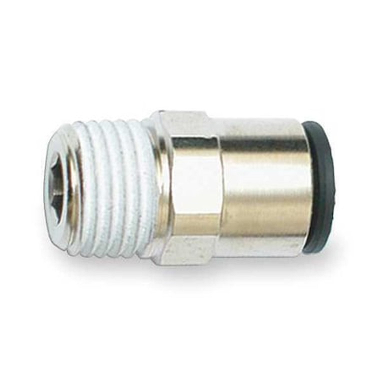 Male Connector, 1/2 in Tube Size, Nylon, Black, 10 PK - 3175 62 17