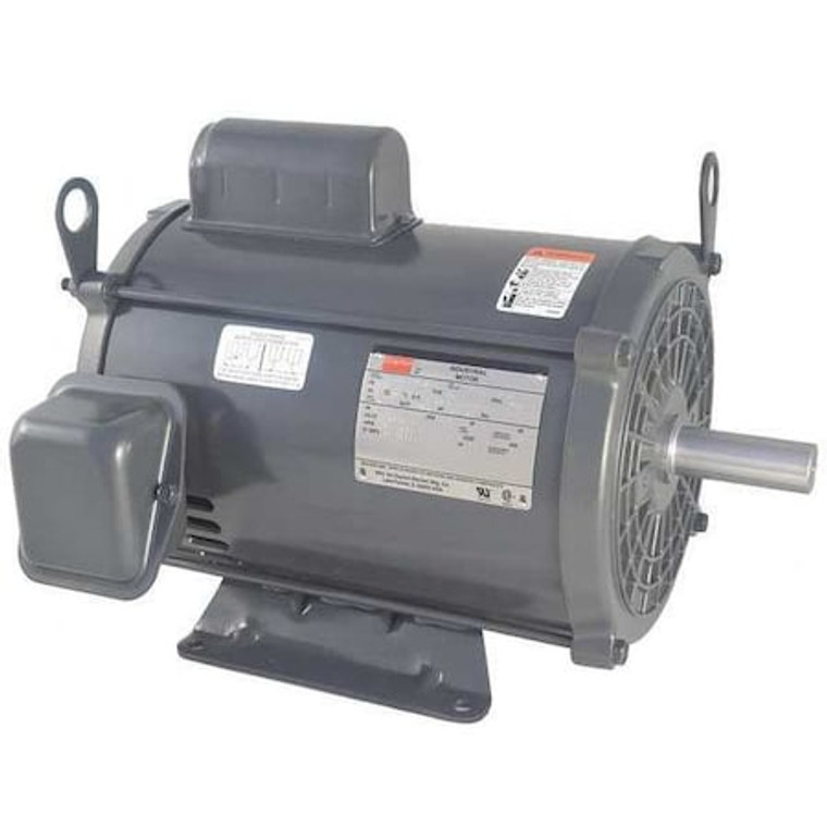Capacitor-Start/Run General Purpose Motor, 3 hp HP, 115/230V AC Voltage, 215 Frame - 5K483