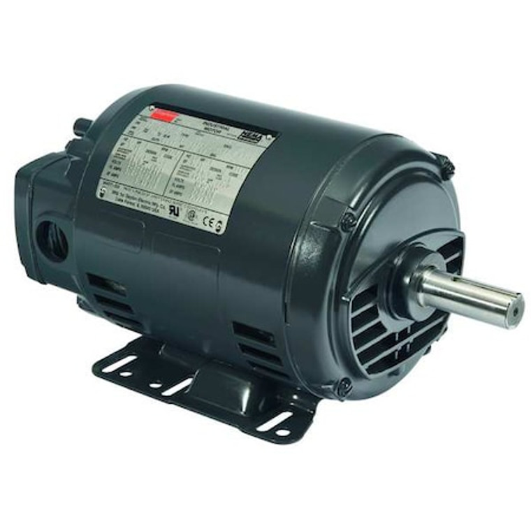 3-Phase General Purpose Motor, 1 HP, 143-5T/56HZ Frame, 230/460V AC Voltage, 1760 Nameplate RPM - 2NKX3