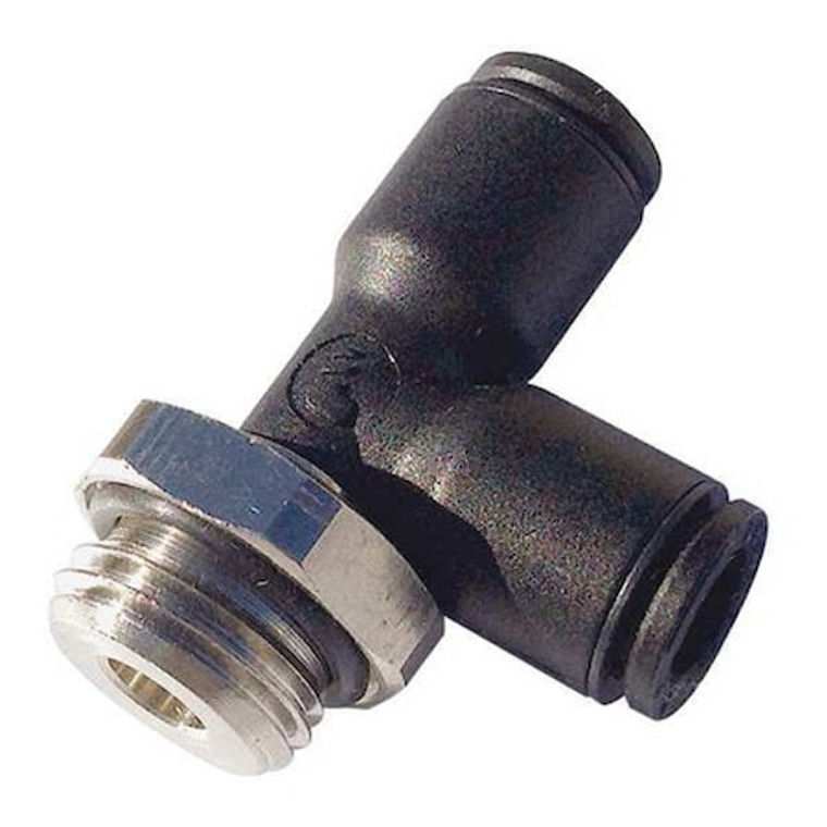 Male Run Tee, 1/8 in Tube Size, Nylon, Black, 10 PK - 3103 53 20