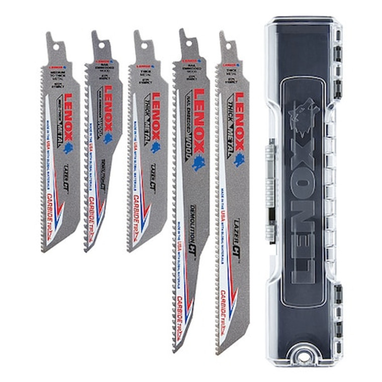 Reciprocating Saw Blade Set, 1" W Blade - LXARCT5SET