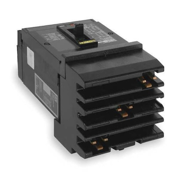 Molded Case Circuit Breaker, HGA Series, 50A, 3 Pole, 600V AC, 65kA at 240V AC - HGA36050