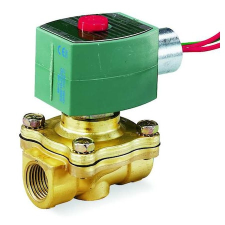 Solenoid Valve, Two-Way, 110/120V AC, Normally Closed, 1/2 in NPTF, Watertight, 0 to 150 psi Water - 8210G094