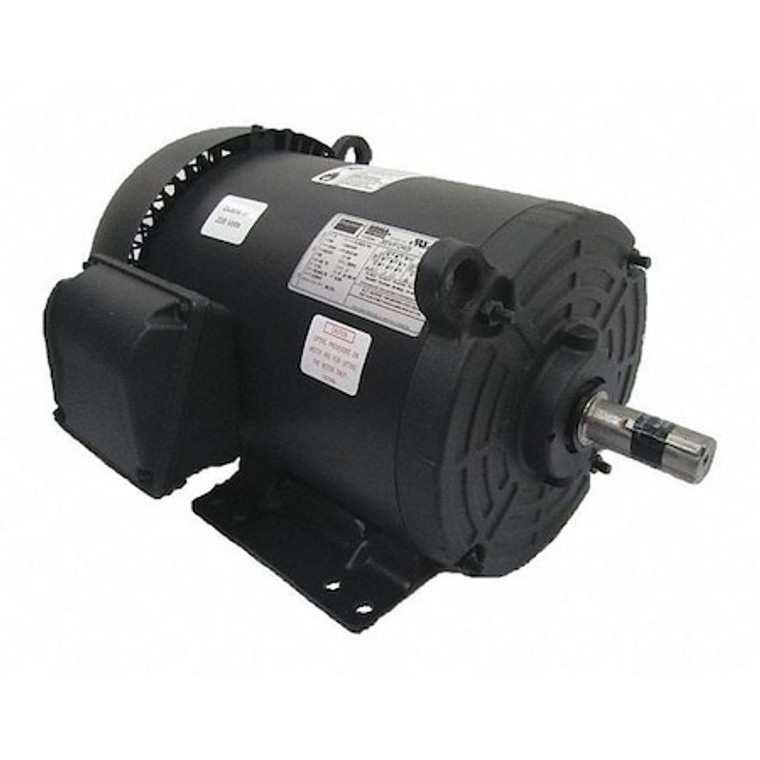 3-Phase General Purpose Motor, 5 HP, 182/4T Frame, 208-230/460V AC Voltage, 3,500 Nameplate RPM - 36VF04