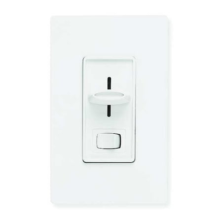 Lighting Dimmer, Slide, 3-Way, Rocker, White - S-103PH-WH
