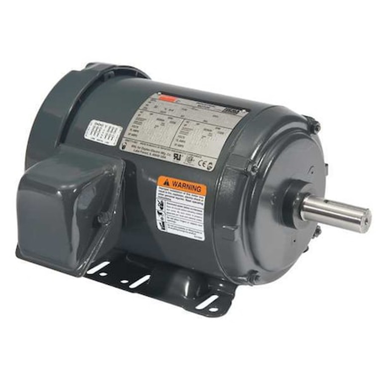 3-Phase General Purpose Motor, 1 HP, 143-5T/56HZ Frame, 230/460V AC Voltage, 1755 Nameplate RPM - 2NKX4