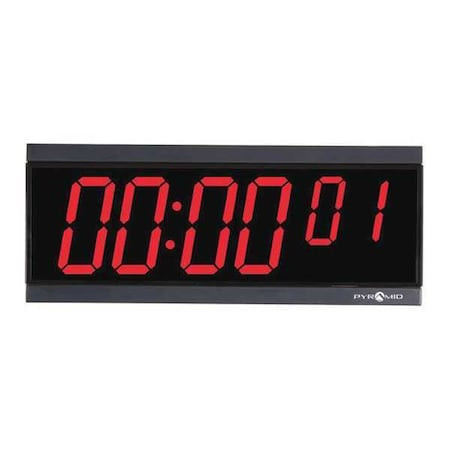 11-1/8" Digital Wireless Digital Timer Wall Clock, Black - 9D26BRCT