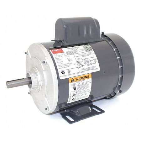 Capacitor-Start General Purpose Motor, 1/2 hp HP, 115/208-230V AC Voltage, 56 Frame - 5UKF2