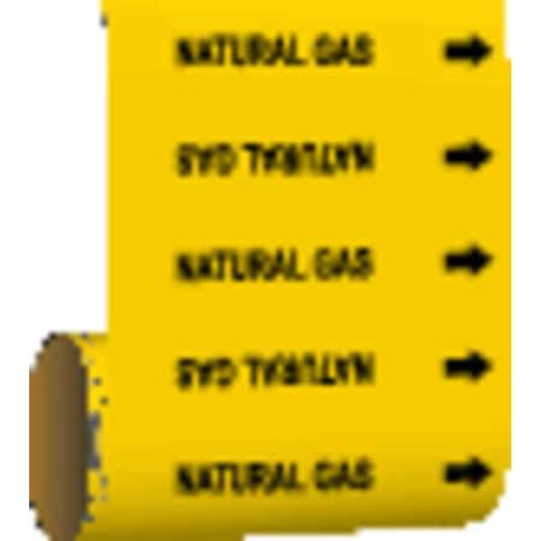 Pipe Marker, Natural Gas, Yellow, 41511 - 41511