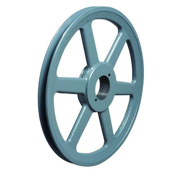 1/2 in to 1-1/2 in Quick Detachable Bushed Bore 1 Groove V-Belt Pulley 12.75 in OD - BK130