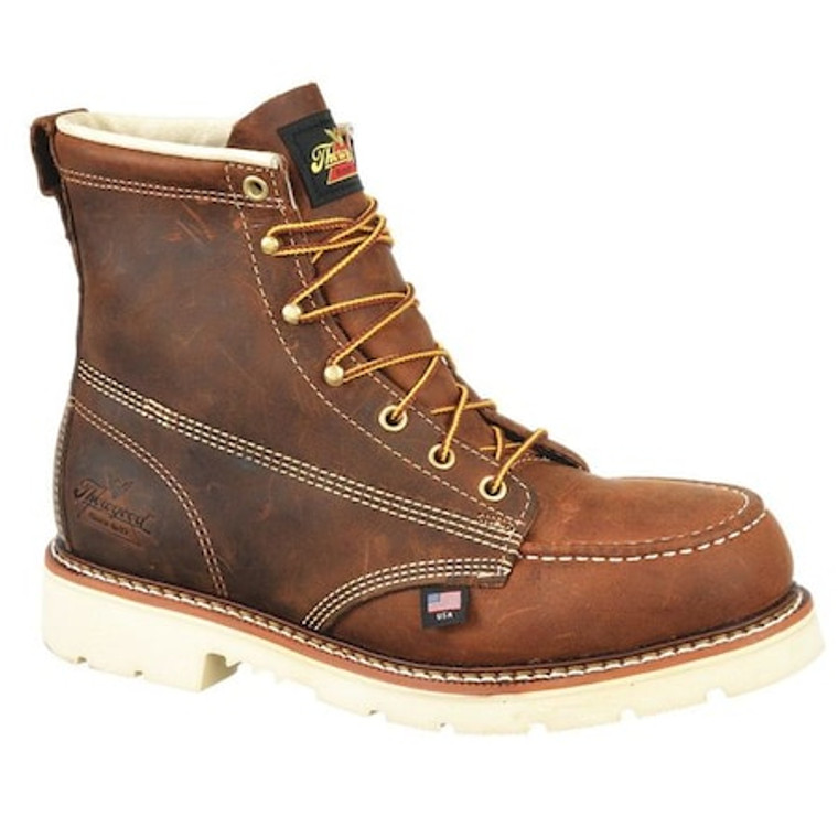 Size 9-1/2 Men's 6 in Work Boot Steel Work Boot, Brown - 804-4375952E
