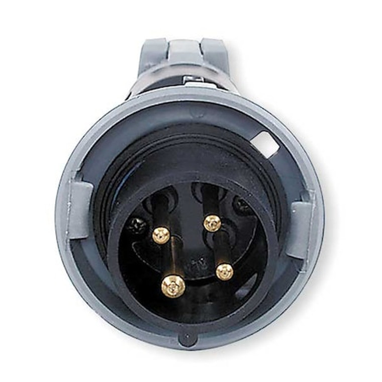 IEC Pin and Sleeve Plug, 3P, 4W, 30A, 600V - HBL430P5W
