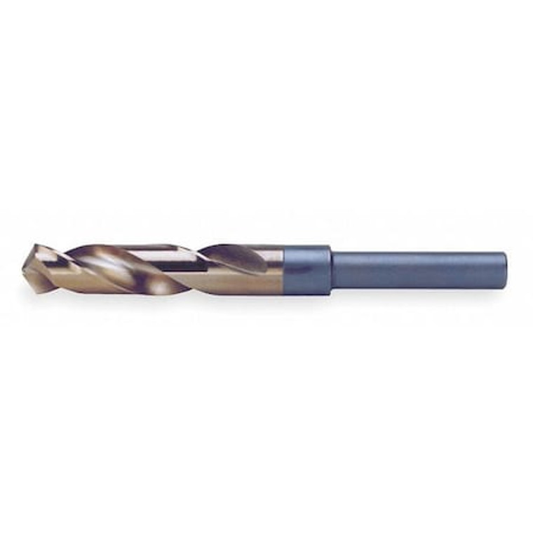 118° Silver & Deming Drill with 1/2 Reduced Shank Chicago-Latrobe 190C Straw HSS-CO RHS/RHC 53/64 - 53453