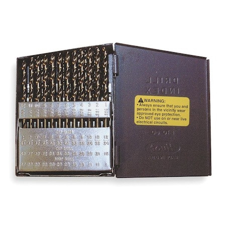 60PC 135° Heavy-Duty Screw Machine Length Set Cle-Line 1896 Steam Oxide HSS RHS/RHC #1-#60 - C21947