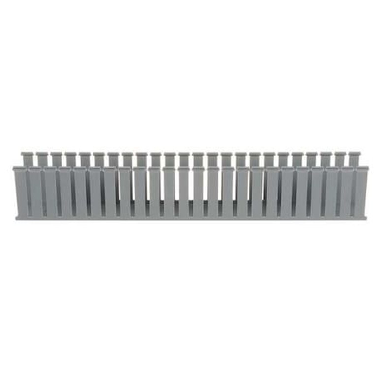 Wire Duct, Wide Slot, Gray, 3.25 W x 4 D - G3X4LG6