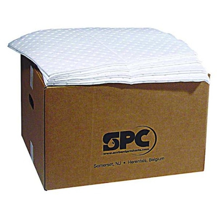 Sorbents, 31 gal, 15 in x 19 in, Oil, White, Polypropylene - SXT200