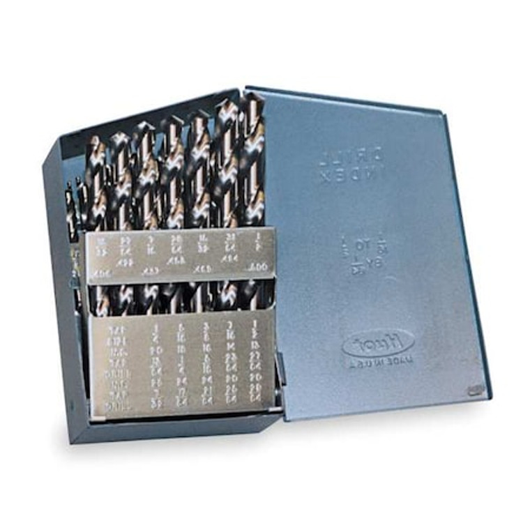 15PC 118° General Purpose Jobber Lengh Drill Set Chicago-Latrobe 150D Bright HSS 1/16-1/2x1/32 - 49913