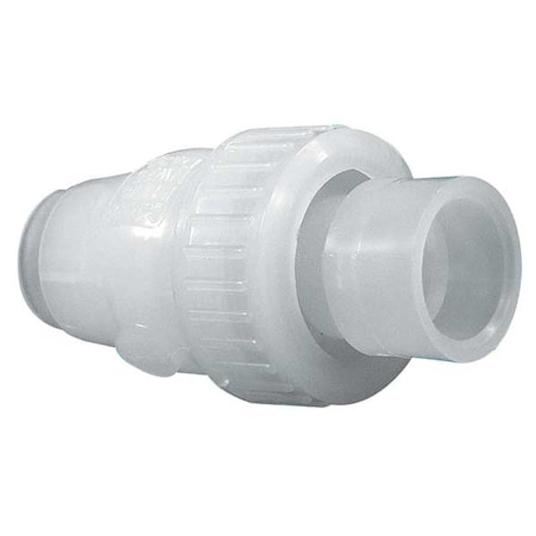 1-1/2" Socket Fusion Polypropylene Ball Check Valve - 11/2 BC