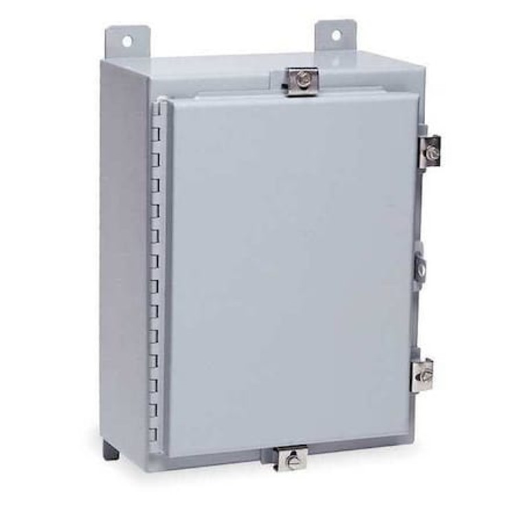 Carbon Steel Electrical Enclosures, 30 in H, 10 in D, 24 in W, NEMA 4, Hinged - N4302410