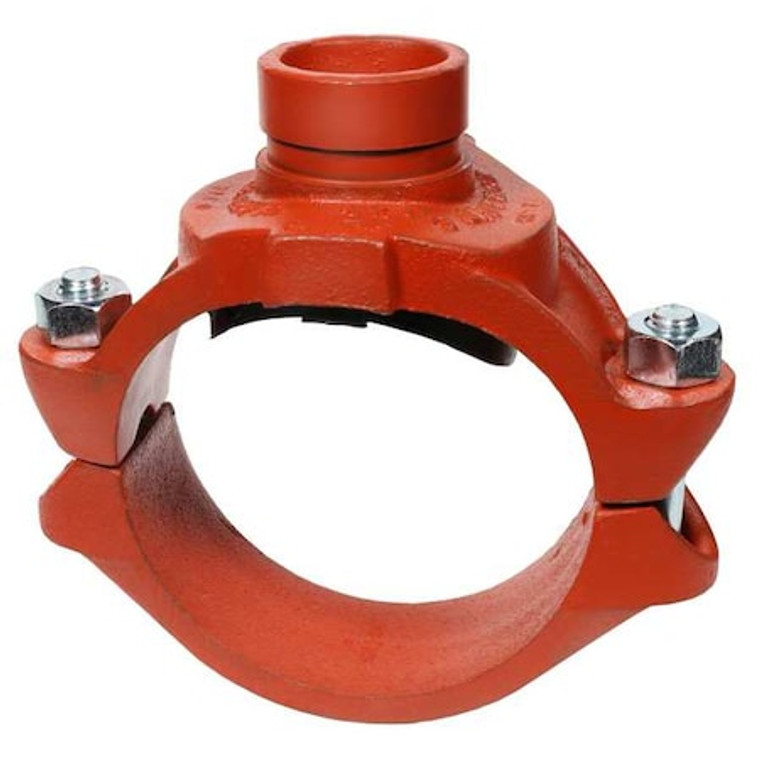Clamp-T w/GroovedBranch, 6x3", Iron, 500psi - 0390173698