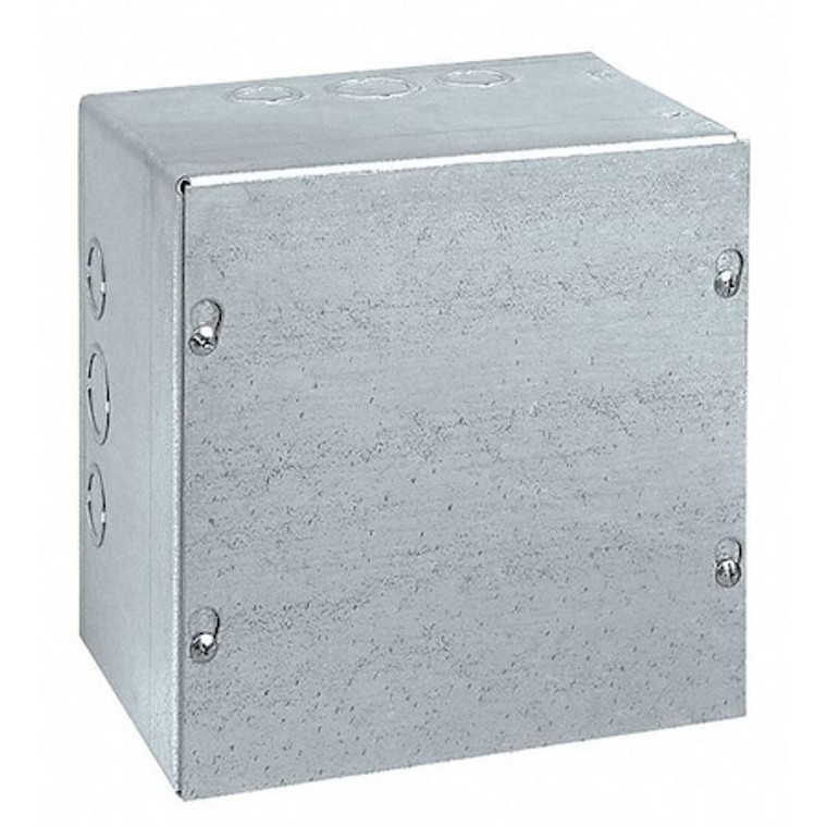 Carbon Steel Electrical Enclosures, 24 in H, 8 in D, 24 in W, NEMA 1, Screw On - SC242408GNK