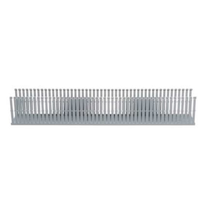 Wire Duct, Narrow Slot, Gray, 3.25 W x 4 D - F3X4LG6