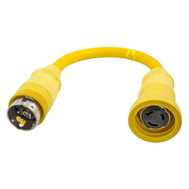 Power Strip, 1 Outlet(s) L14-50P/CS6365C, 2.1 ft., Yellow - HBL61CM72