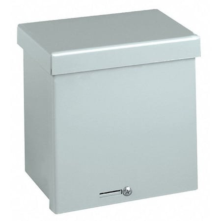 Carbon Steel Electrical Enclosures, 10 in H, 6 in D, 8 in W, NEMA 3R, Screw On - RSC081006G