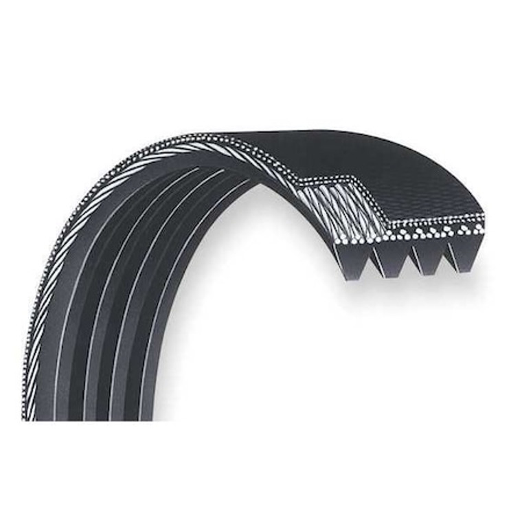 490J6 Micro Ribbed V-Belt, 49" Outside Length, 9/16" Top Width, 6 Ribs - 3X542