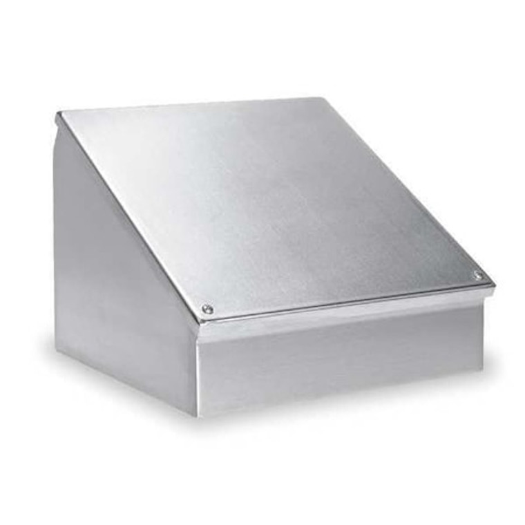 Carbon Steel Electrical Enclosures, 12 in H, 9 in D, 16 in W, NEMA 12, Screw On - WC12C16