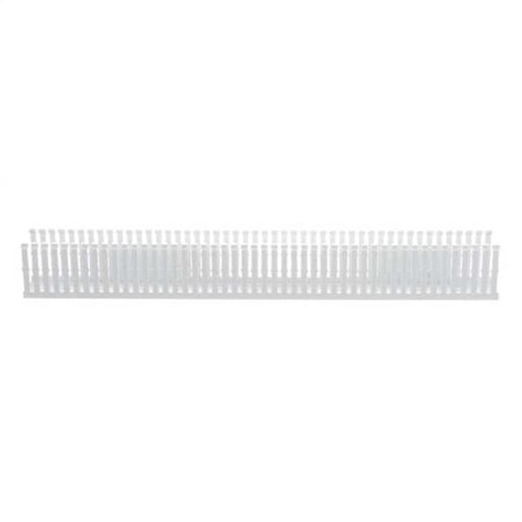 Wire Duct, Narrow Slot, White, 2.25 W x 3 D - F2X3WH6