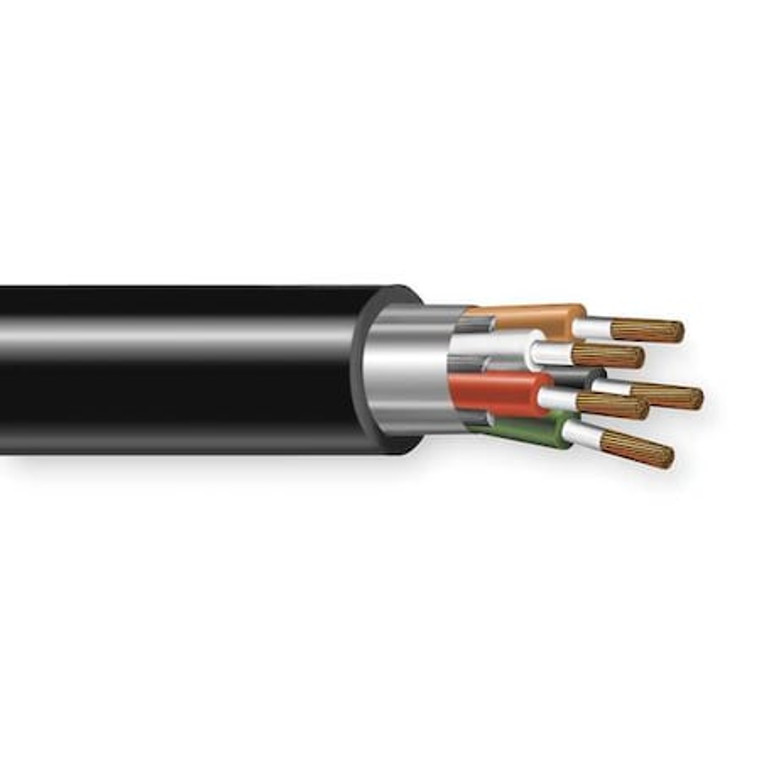 Portable Cord, SOOW, 14 AWG, 5 C, Black, EPDM Rubber, Stranded, 600V, Indoor/Outdoor, 250 ft - 09405.35.01
