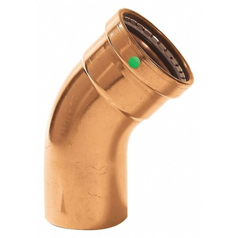 Viega ProPress XL 45 street elbow, 4" x 4" - 20678