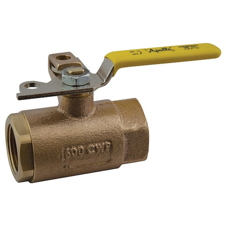 3/8" FNPT Bronze Ball Valve Inline - 75-102-41